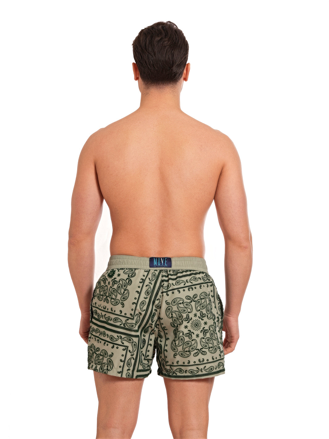 Boxer Guadalupa Verde Stampa Flock BANDANA VERDE