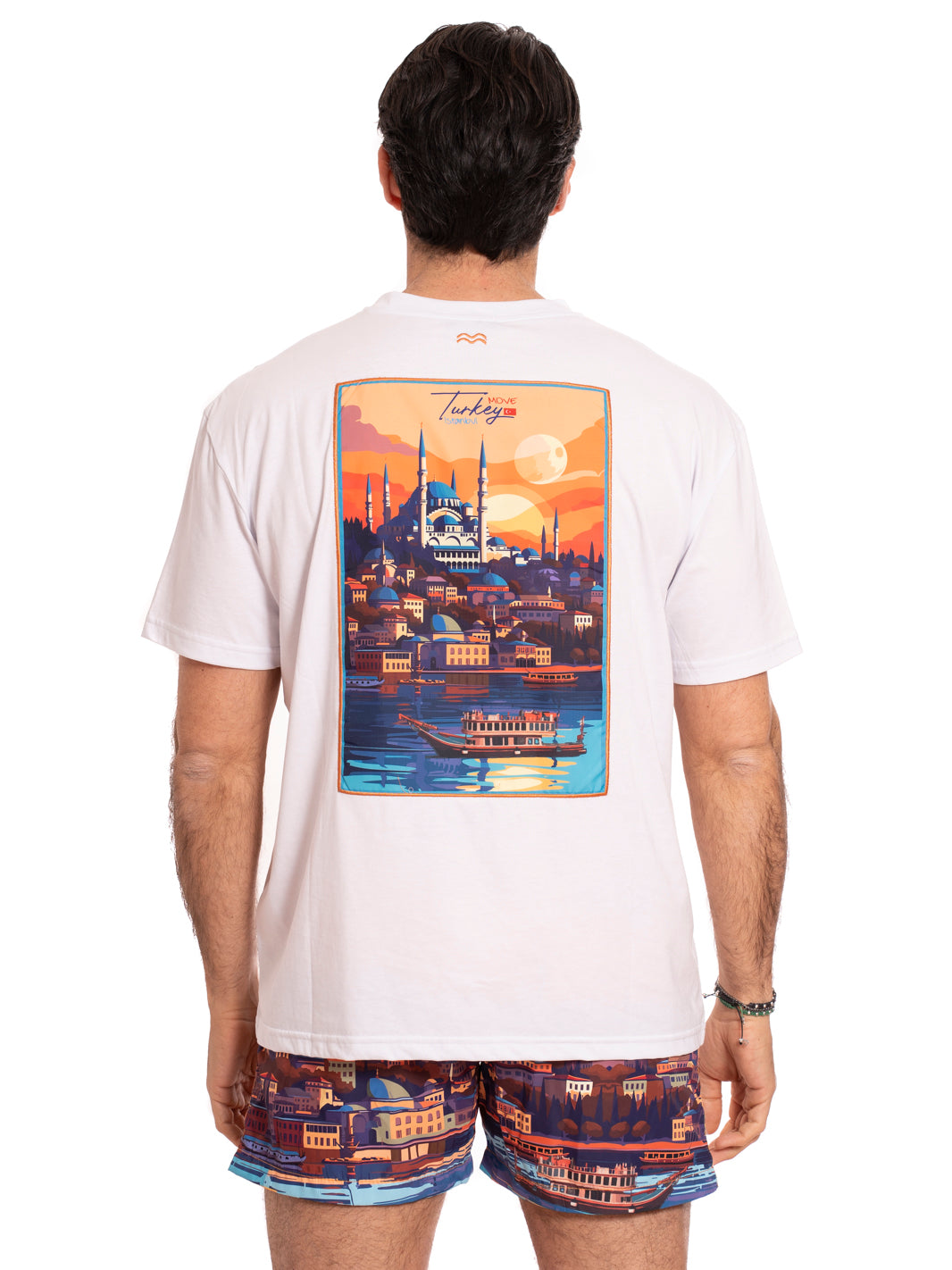 T-shirt inserto Turchia BIANCO