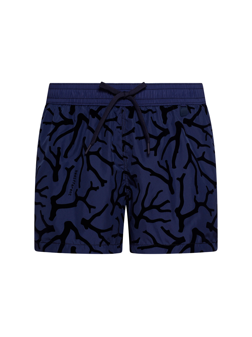Boxer Guadalupa Blu Stampa Flock CORALLO BLU