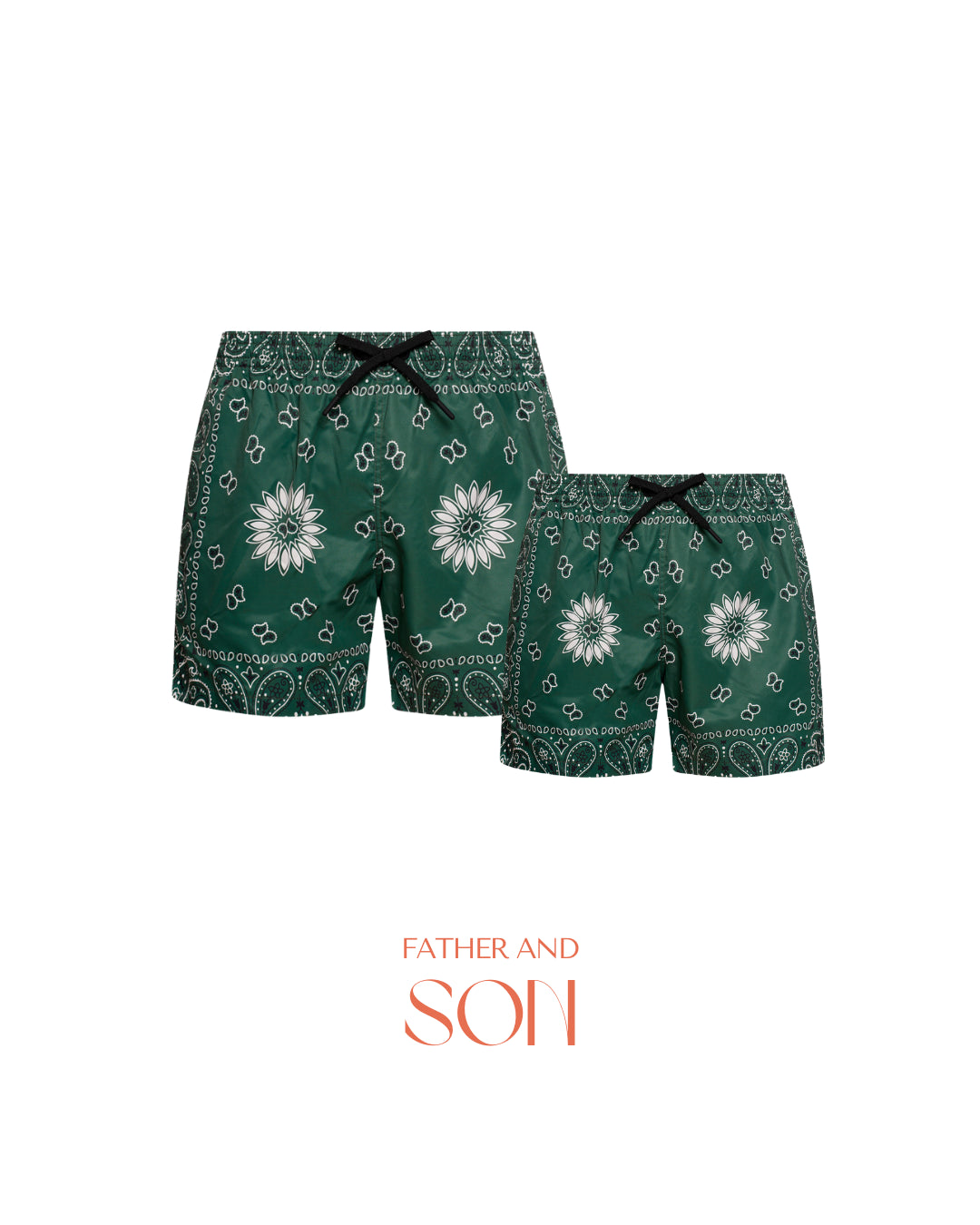 Saint Vincent Kids Boxer Printed GREEN BANDANA