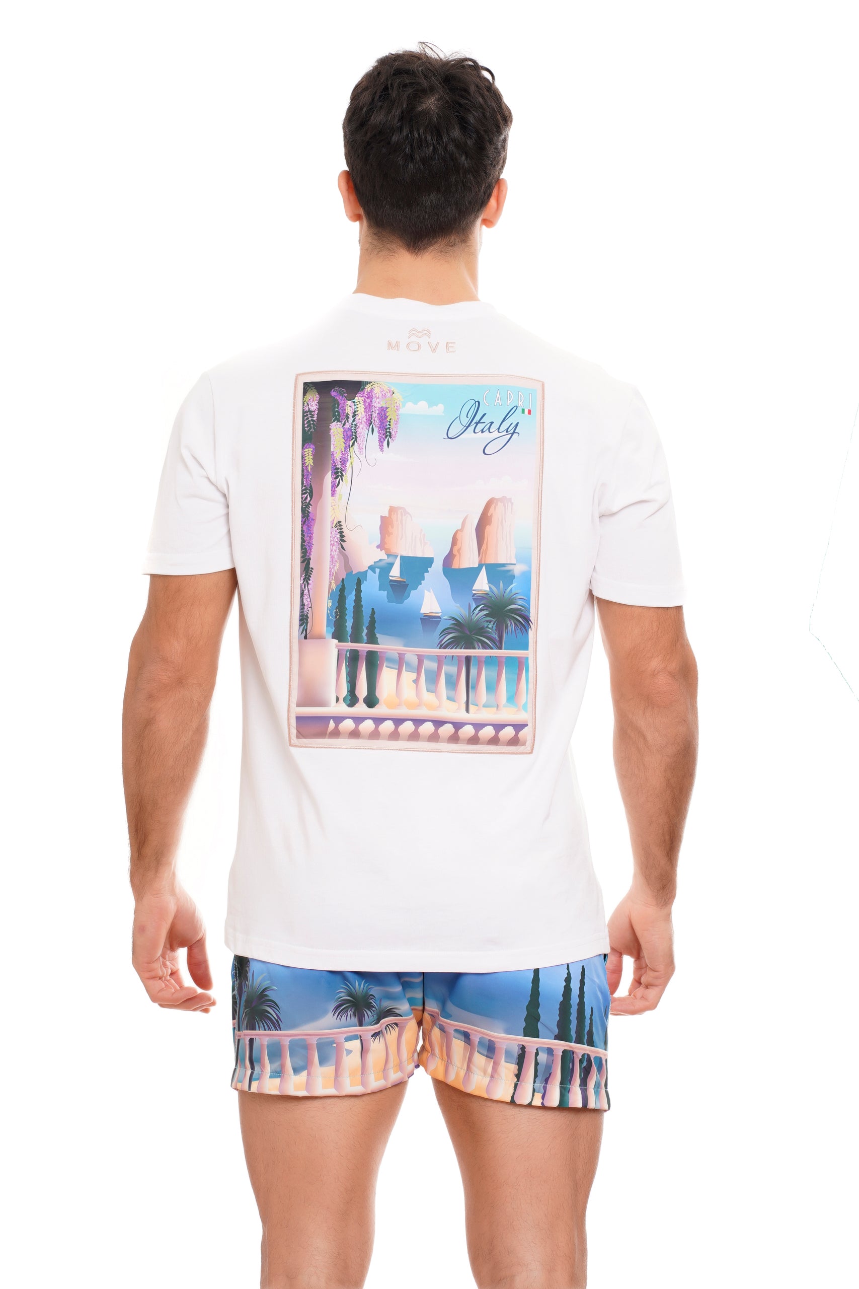 T-shirt inserto Capri BIANCO