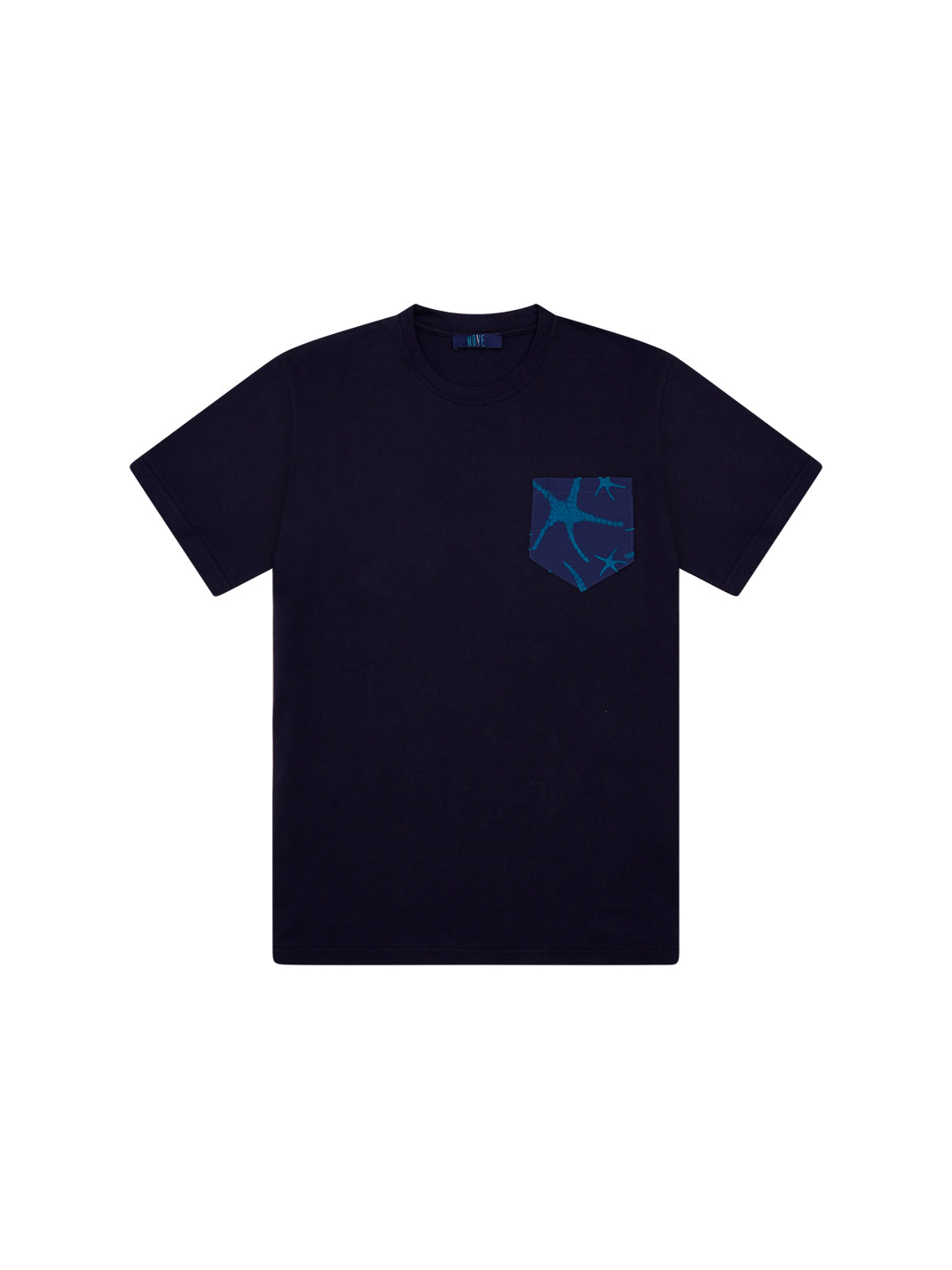T-shirt blu taschino flock-TASCA BLU STELLA TURCH.