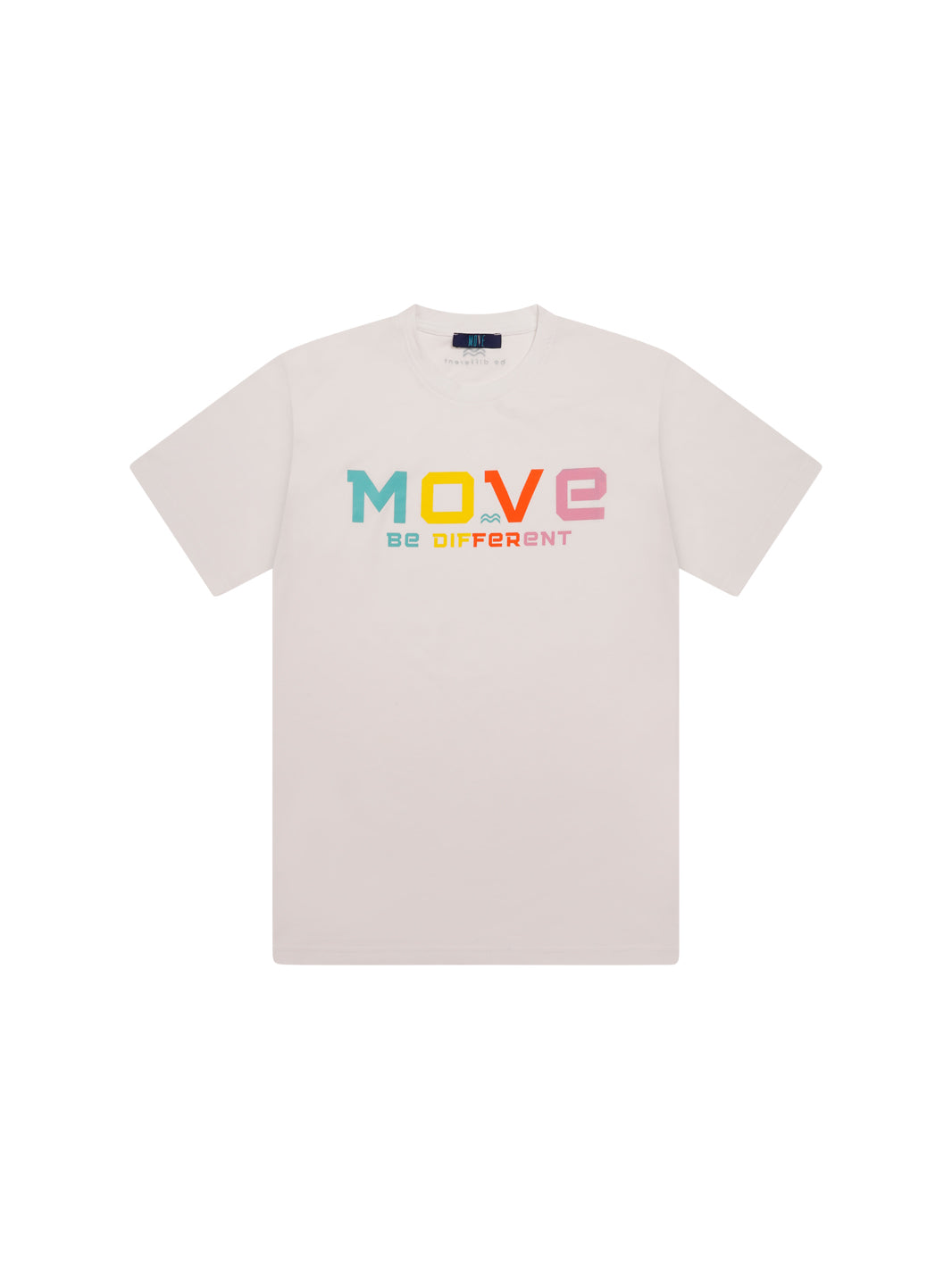 T-shirt stampa logo MOVE-BIANCO