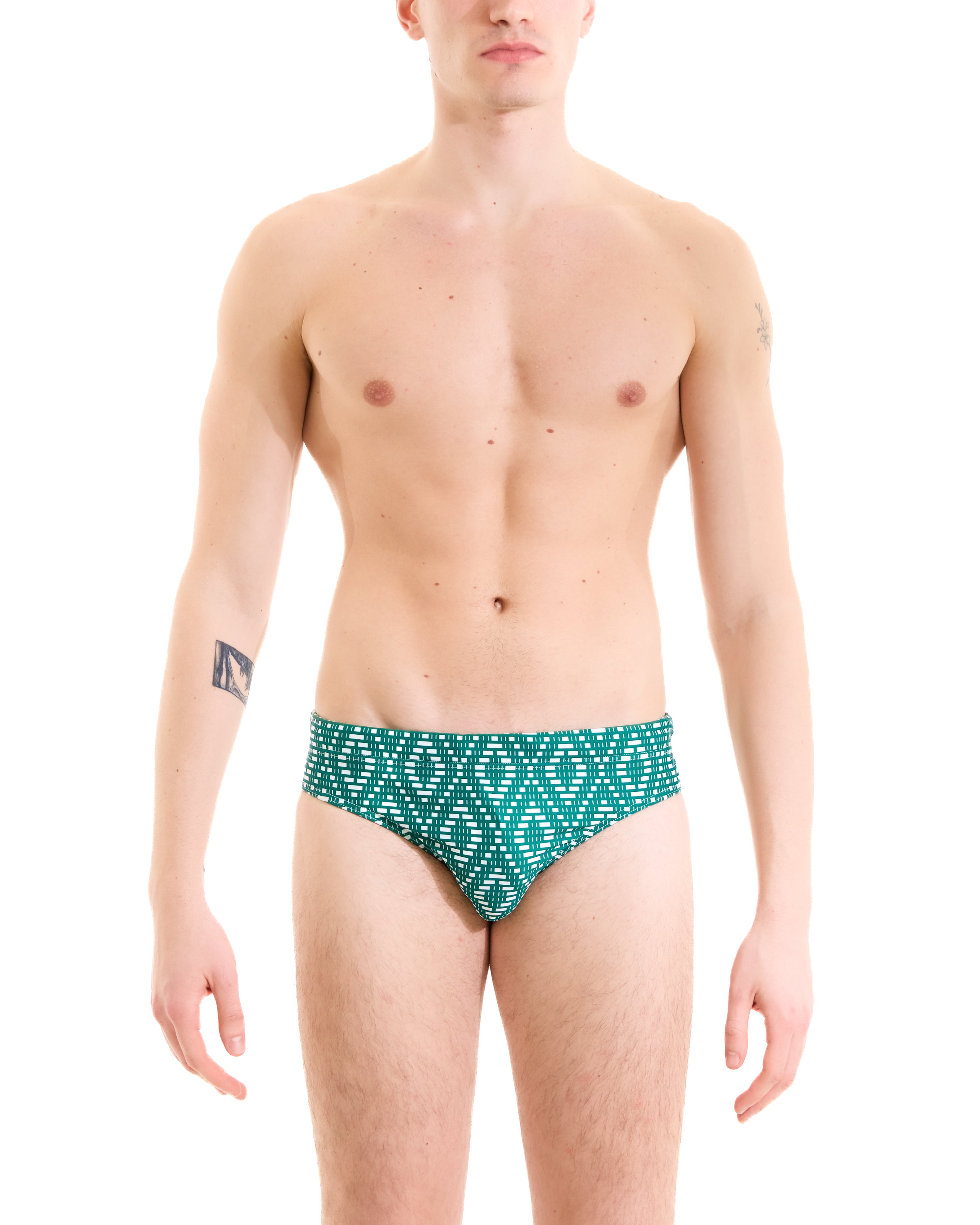 Slip Jamaica Stampa lisca rombi verde