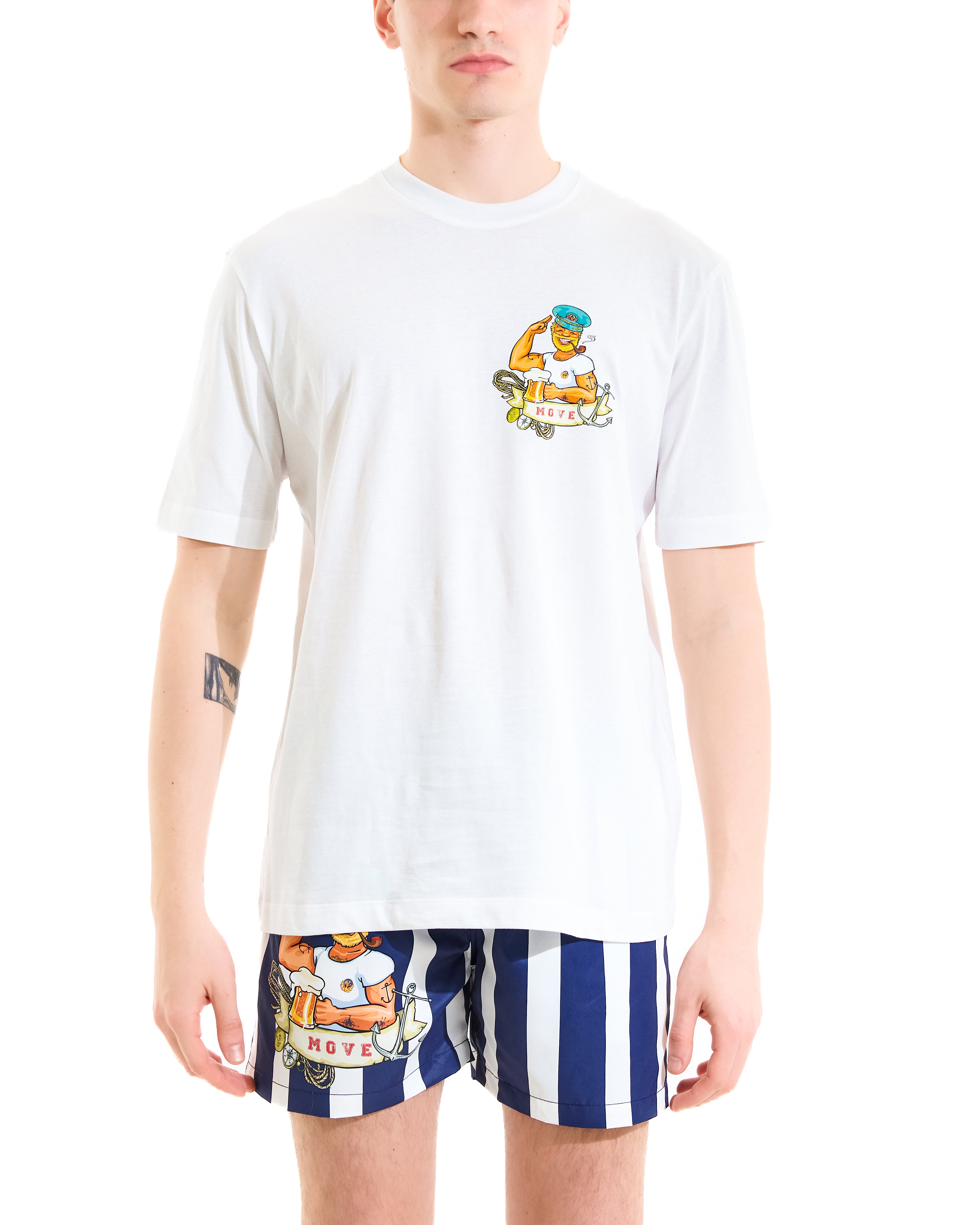 T-shirt Captain stripe print